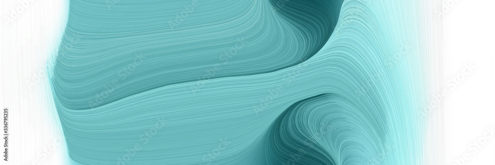 Poster modern dynamic horizontal header with medium aqua marine, light cyan and teal green colors. graphic 