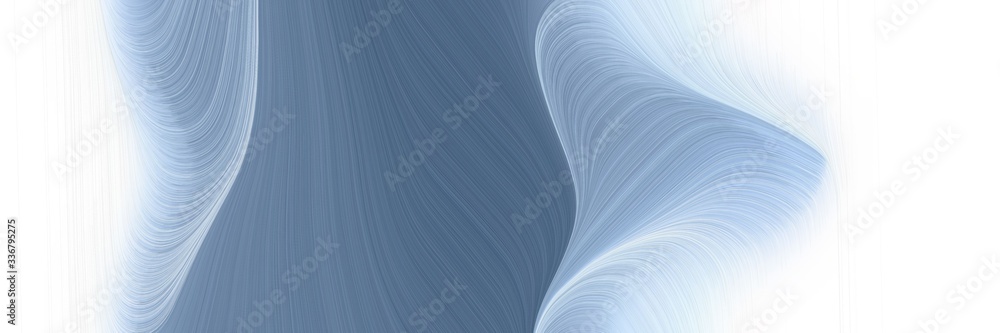 Poster modern flowing horizontal header with slate gray, lavender and light steel blue colors. graphic with space for text or image. can be used as header or banner