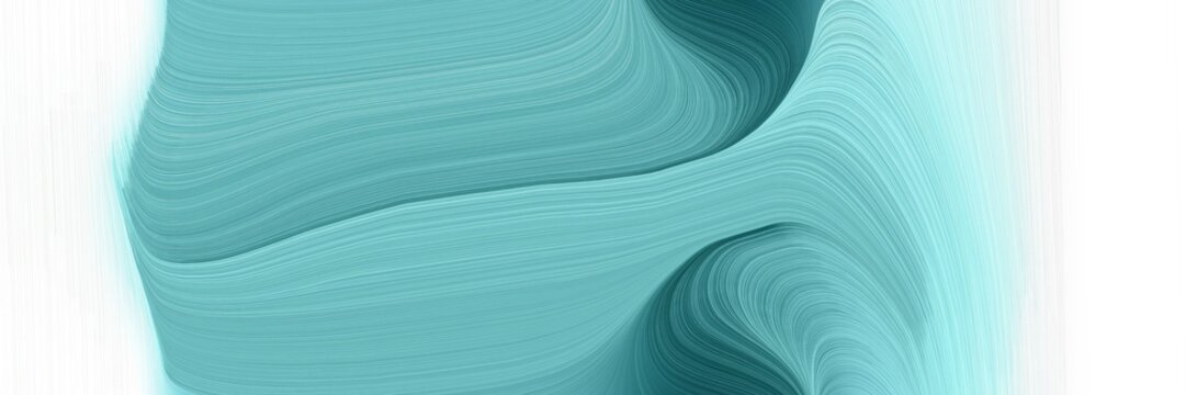 modern dynamic horizontal header with medium aqua marine, light cyan and teal green colors. graphic with space for text or image. can be used as header or banner © Eigens