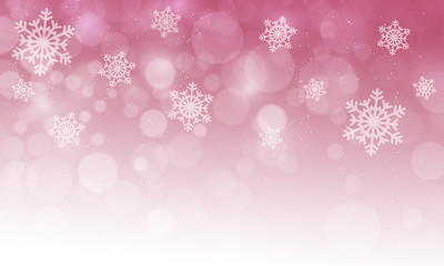 Winter christmas background with snowflakes