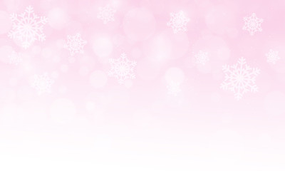 Winter christmas background with snowflakes