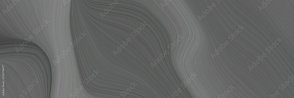 Poster modern flowing horizontal header with dim gray, gray gray and dark slate gray colors. graphic with space for text or image. can be used as header or banner