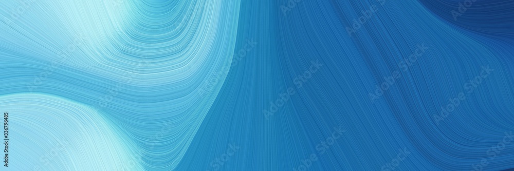 Poster modern moving banner design with strong blue, sky blue and light blue colors. graphic with space for