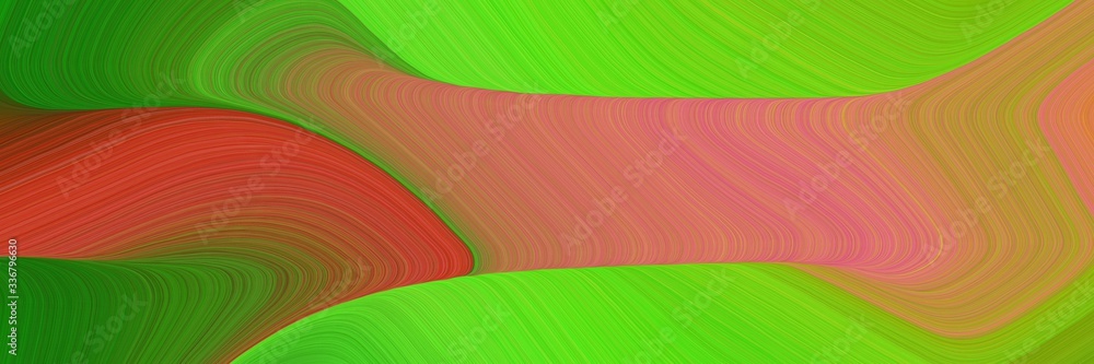 Poster modern surreal horizontal header with peru, indian red and moderate green colors. graphic with space for text or image. can be used as header or banner