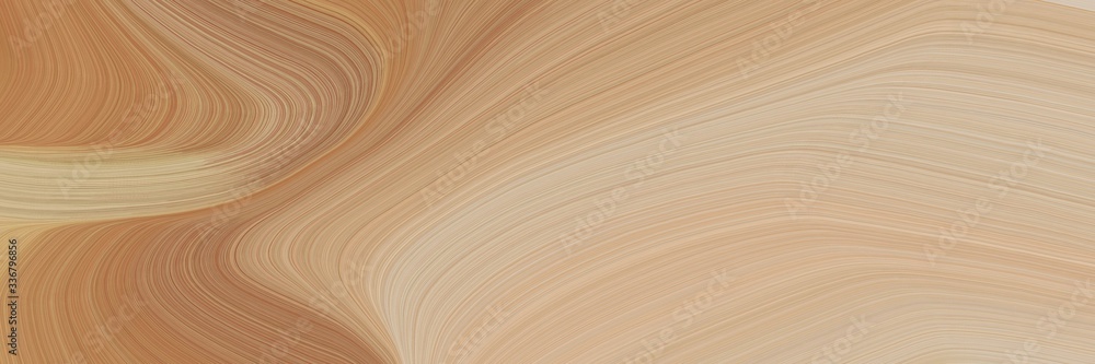 Poster modern horizontal banner with tan, peru and sienna colors. graphic with space for text or image. can