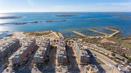 Aerial view of Olhao, Algarve, Portugal.