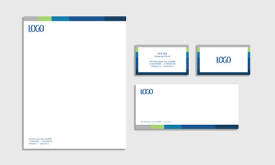 simple and professional stationery design template