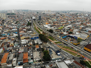 Fototapeta na wymiar Aerial view of the city, São Paulo. Brazil