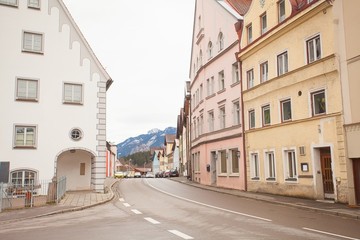 Beautiful panoramic landscape in German Alps