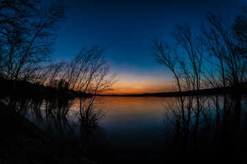 Sonnenuntergang am Möhnesee