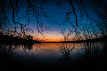 Sonnenuntergang am M&ouml;hnesee