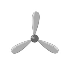 Aviation propeller vector illustration. Simple airscrew picture