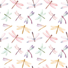 Hand painted watercolor hand painted seamless pattern