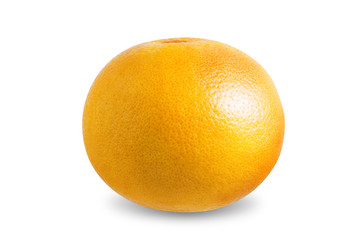 Red grapefruit on a white isolated background