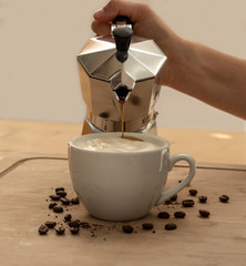 Coffee Cooker - She makes her own espresso 