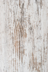 Fototapeta na wymiar worn white wood background with grain