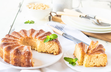 cornmeal cake  from corn flour simple recipe