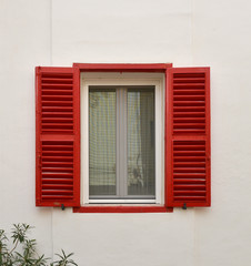 Window with shutters