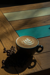 cup of coffee and latte art
