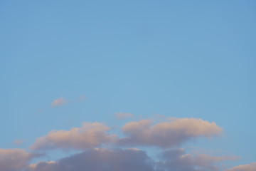 Beautiful clear blue sky without contrails or clouds