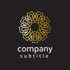 Fototapeta premium ornament gold logo