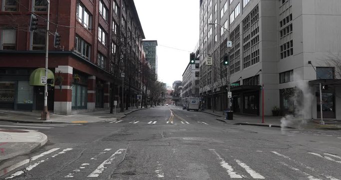 Empty Street in Seattle