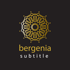 Fototapeta premium ornament gold logo