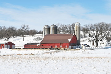 Farm Buildings in Winter