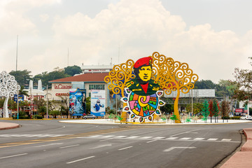 The Rotunda Of Hugo Chávez. Managua. Nicaragua. 03.04.2016