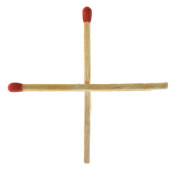 matches isolated on white background