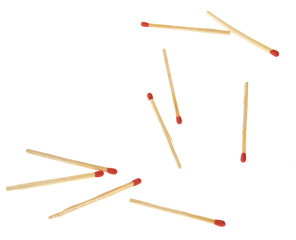 matches isolated on white background