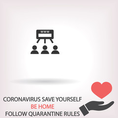 Social network vector icon , lorem ipsum Flat design