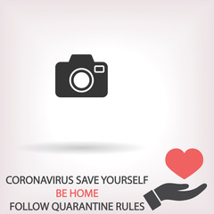 Camera  vector icon , lorem ipsum Flat design