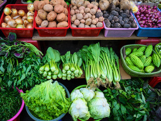 Fresh vegetables and herbs