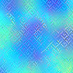 Holographic Design on Gradient Background - Cute holographic pattern on bright neon gradient background	