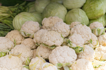 cauliflower and cabbage