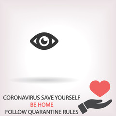 Eye  vector icon , lorem ipsum Flat design