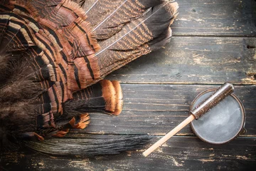 Muurstickers Eastern Wild Turkey Hunting Background © enterlinedesign