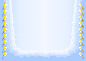  frame and border with Vatican City flag