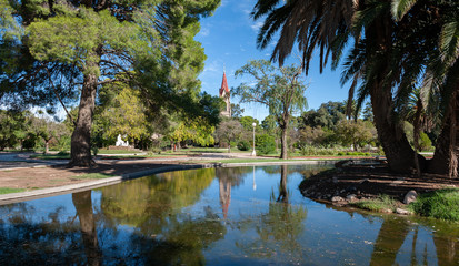 Park and church