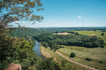 Landscape Roche aux faucons in Belgium