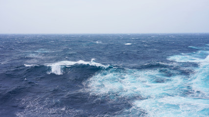 Stormy ocean, water splash, sea wave