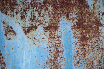 Rusty poorly painted surface.