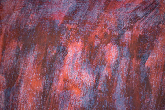 Rusty poorly painted surface.