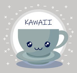 coffee cup kawaii character