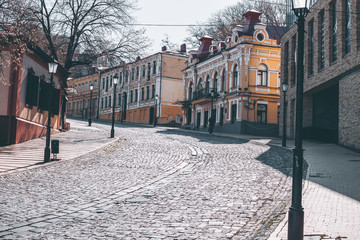 Empty central street Andreevsky descent