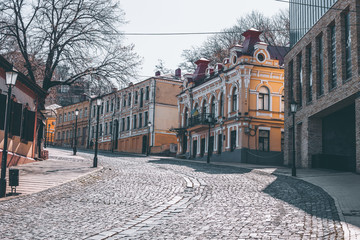 Empty central street Andreevsky descent