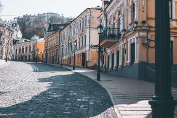 Empty central street Andreevsky descent