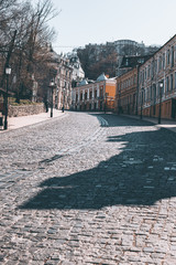 Empty central street Andreevsky descent