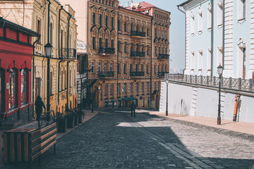 Empty central street Andreevsky descent